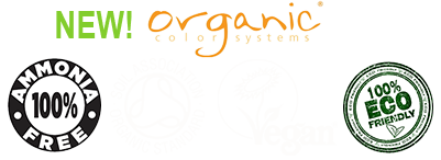 The image features a logo for  New Organic  with three circular emblems, each containing a different symbol  a shield, a recycling symbol, and a plant. Below the logo, there is text that includes the words  new,   organic,  and  100  eco friendly.